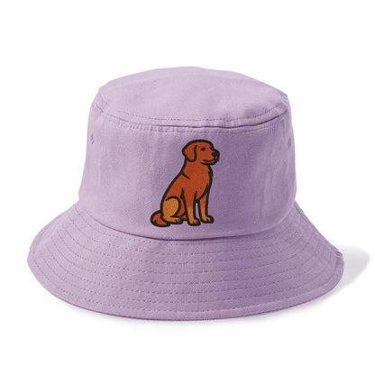 Nova Scotia Duck Tolling Retriever - Red embroidered pose - Bucket Hat - Purple