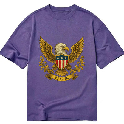 Usa Heritage Eagle 2 - Classic T-shirt - Purple