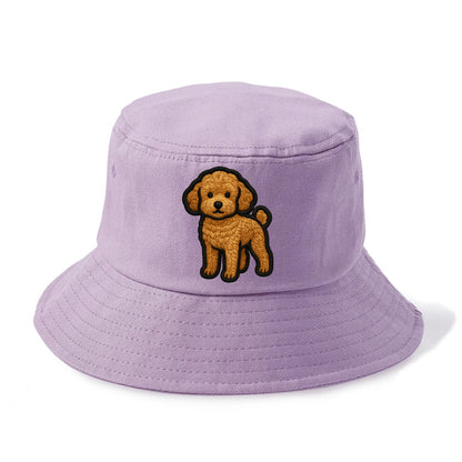 Toy Poodle - Trendy miniature design wit - Bucket Hat - Purple