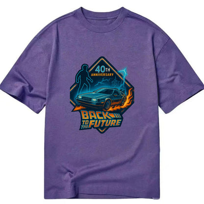 Back To The Future 40th Anniversary 2 - Classic T-shirt - Purple