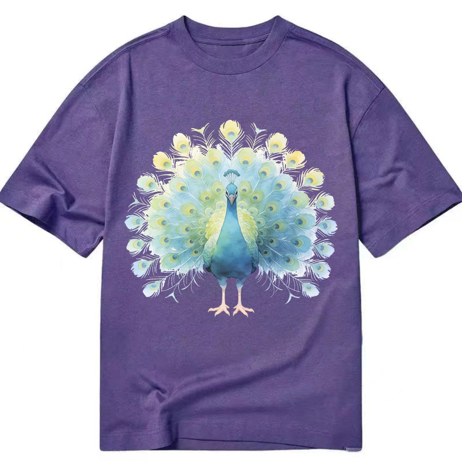 Peacock - Classic T-shirt - Purple