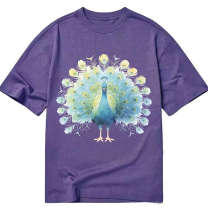 Peacock - Classic T-shirt - Purple