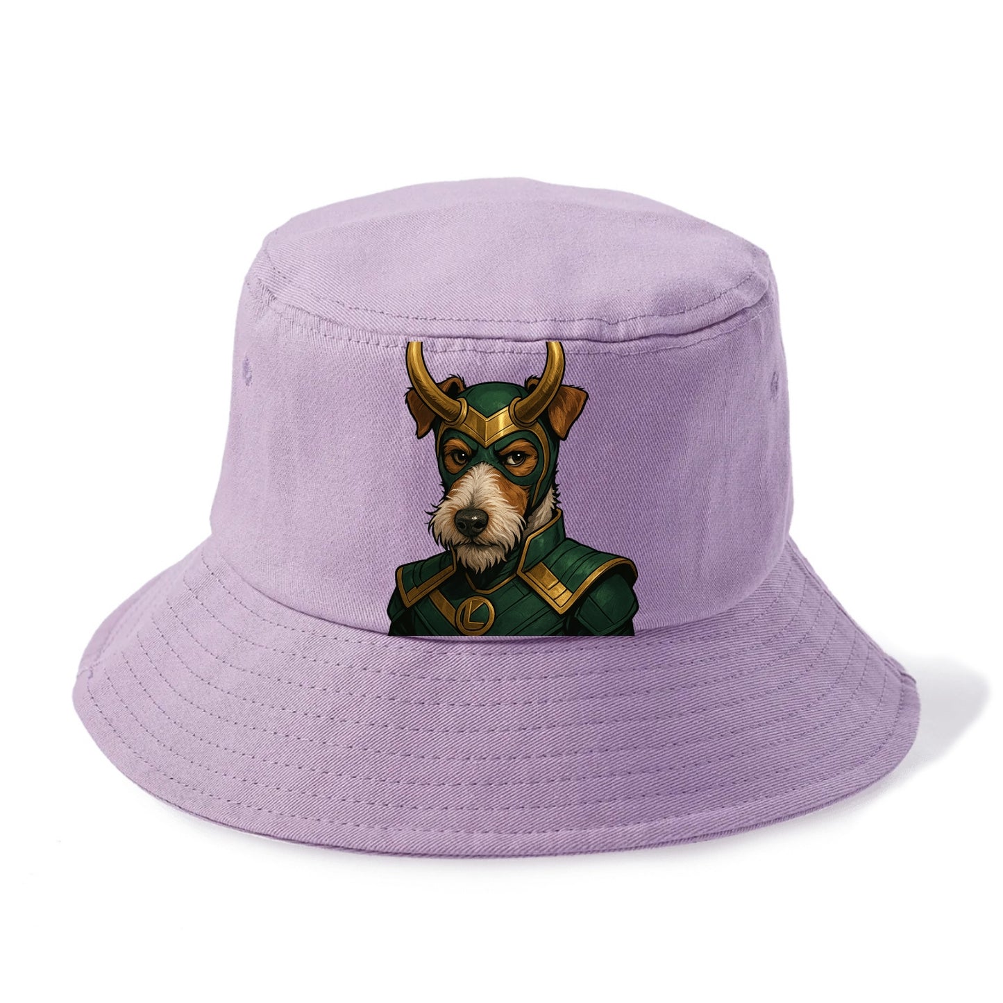 Fox Terrier Loki  - Bucket Hat - Purple