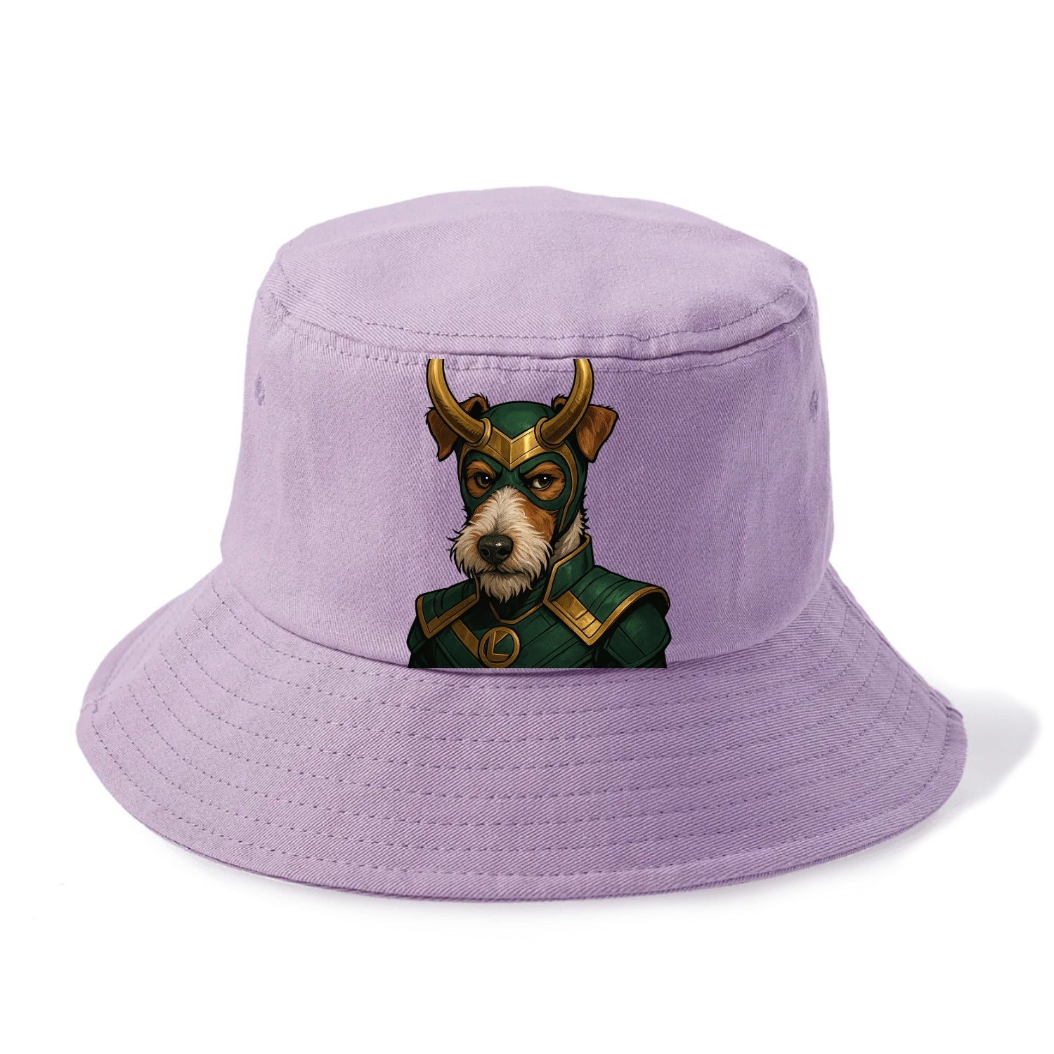 Fox Terrier Loki  - Bucket Hat - Purple