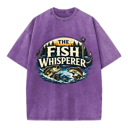 The Fish Whisperer - Vintage T-shirt - Purple