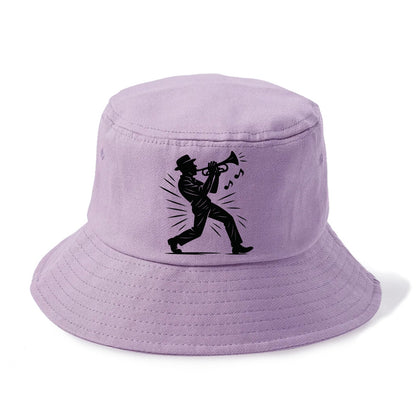 New Orleans jazz musician street corner - Bucket Hat - Purple