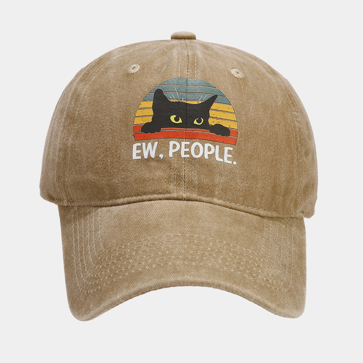 Rainbow Cat Baseball Cap - Street Style Sun Hat