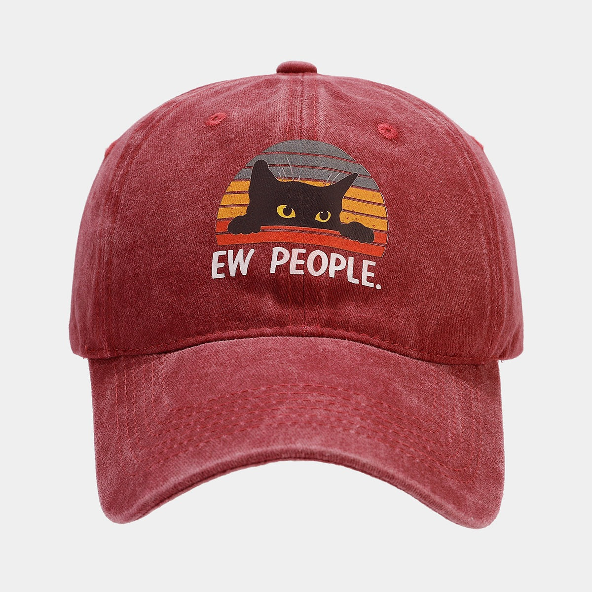 Rainbow Cat Baseball Cap - Street Style Sun Hat