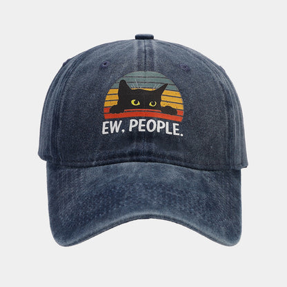 Rainbow Cat Baseball Cap - Street Style Sun Hat