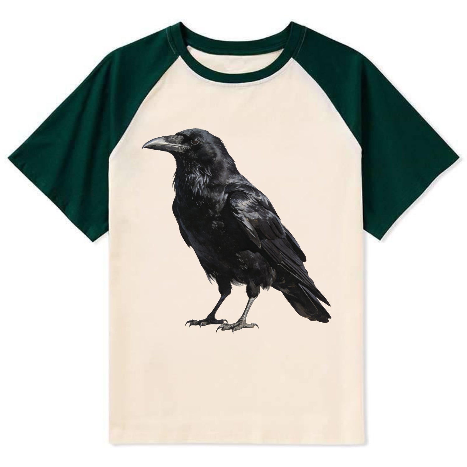 Raven - Contrast Raglan T-shirt