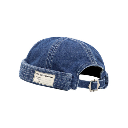 Retro Denim Landlord Cap - Vintage Japanese & American Style