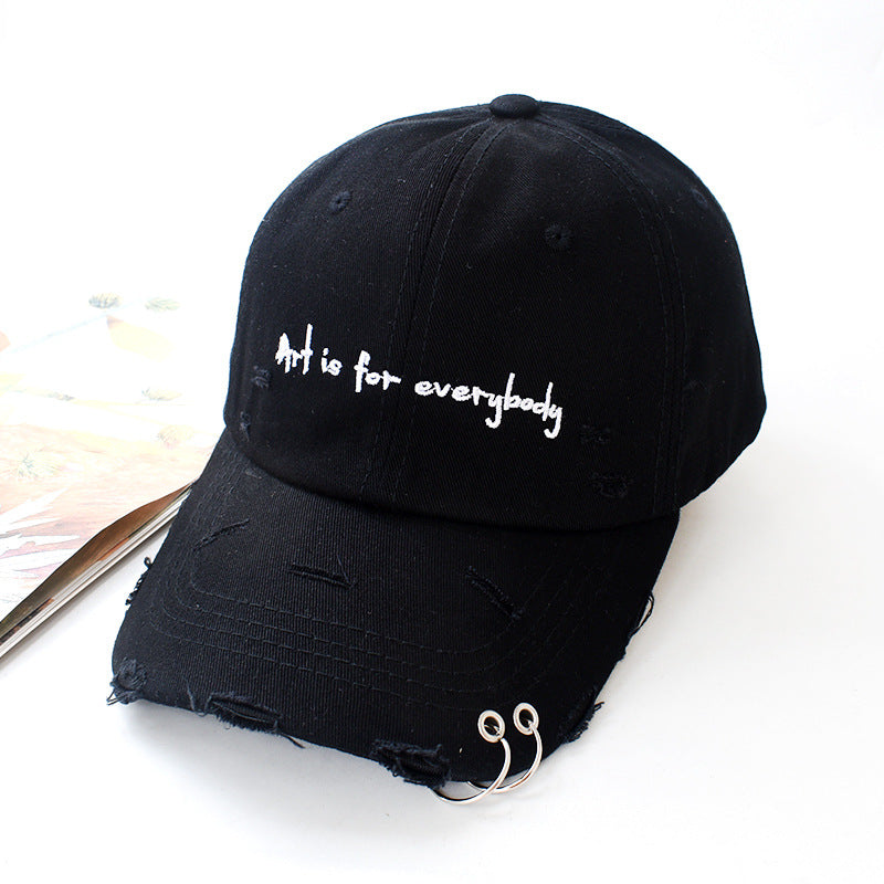 Ripped Letter Vintage Baseball Cap | Unisex Sun Hat