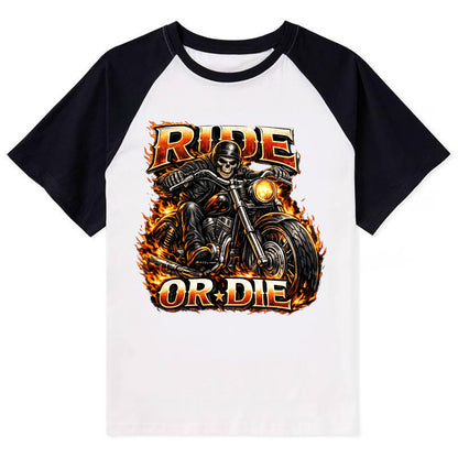 Ride Or Die - Contrast Raglan T-shirt