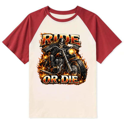 Ride Or Die - Contrast Raglan T-shirt