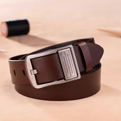 Retro Pin Buckle Belt for Men | Business & Casual Leather