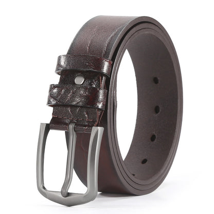 Retro Pin Buckle Belt for Men - Classic Business Casual