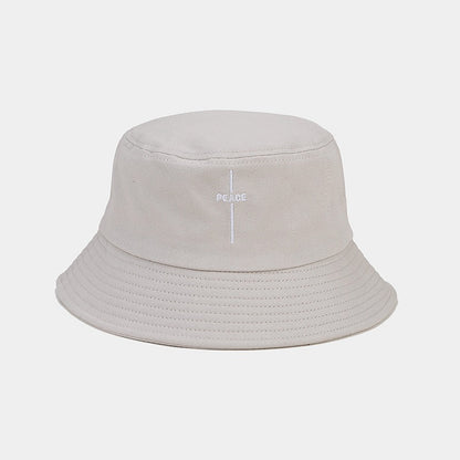Retro Peace Embroidered Fisherman Hat