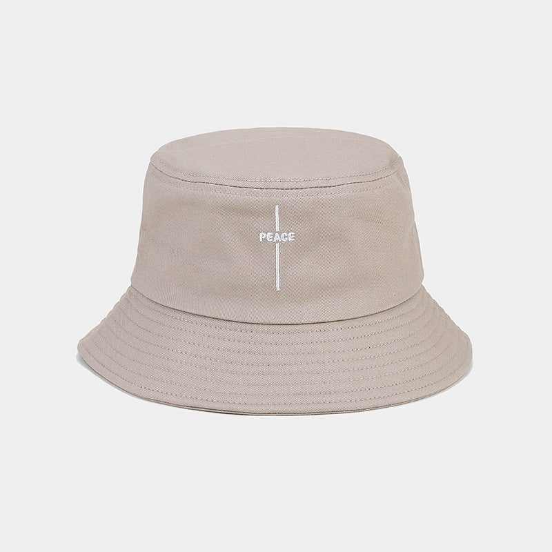 Retro Peace Embroidered Fisherman Hat