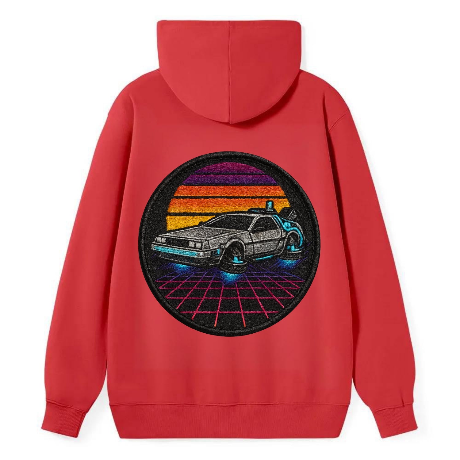 Retro Future - Classic Pullover Hoodie - Red