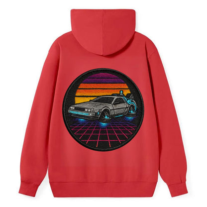 Retro Future - Classic Pullover Hoodie - Red