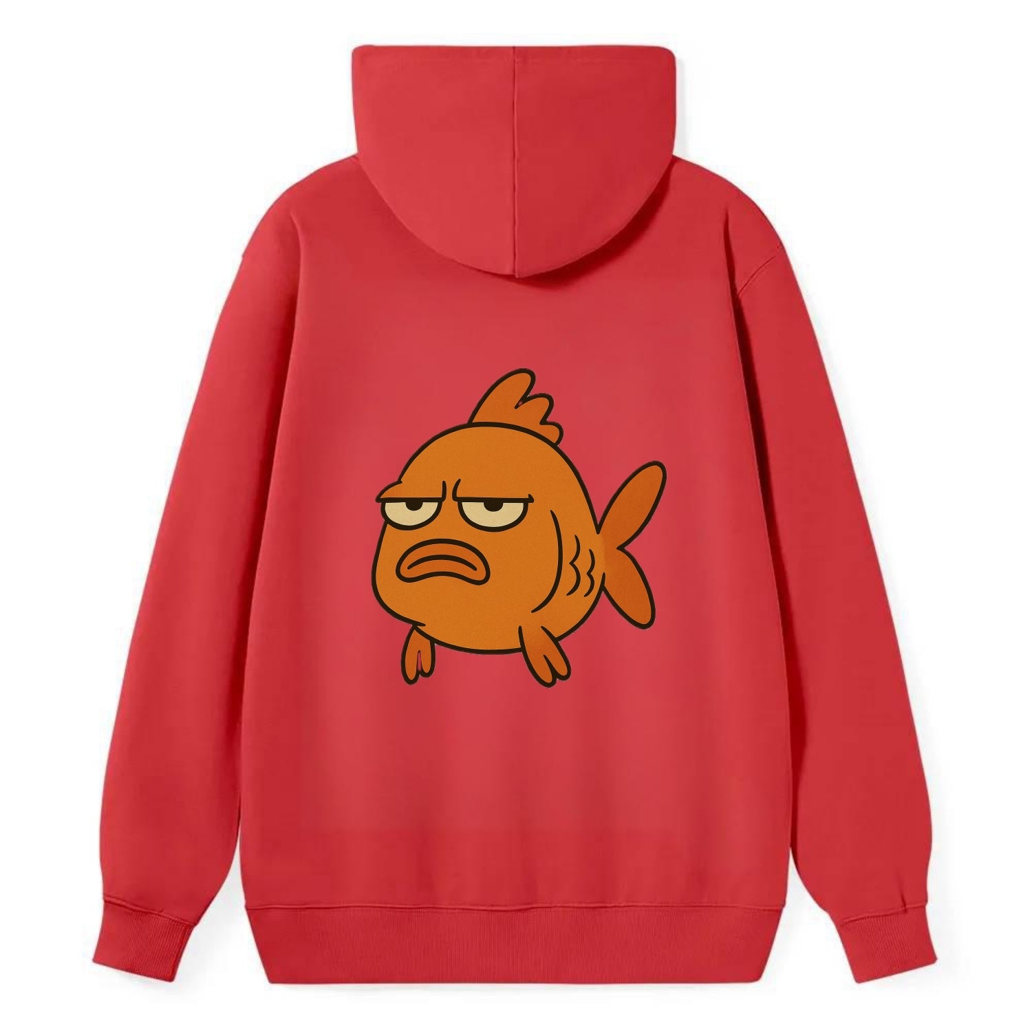 The Goldfish Judging Silently - Classic Pullover Hoodie - Red