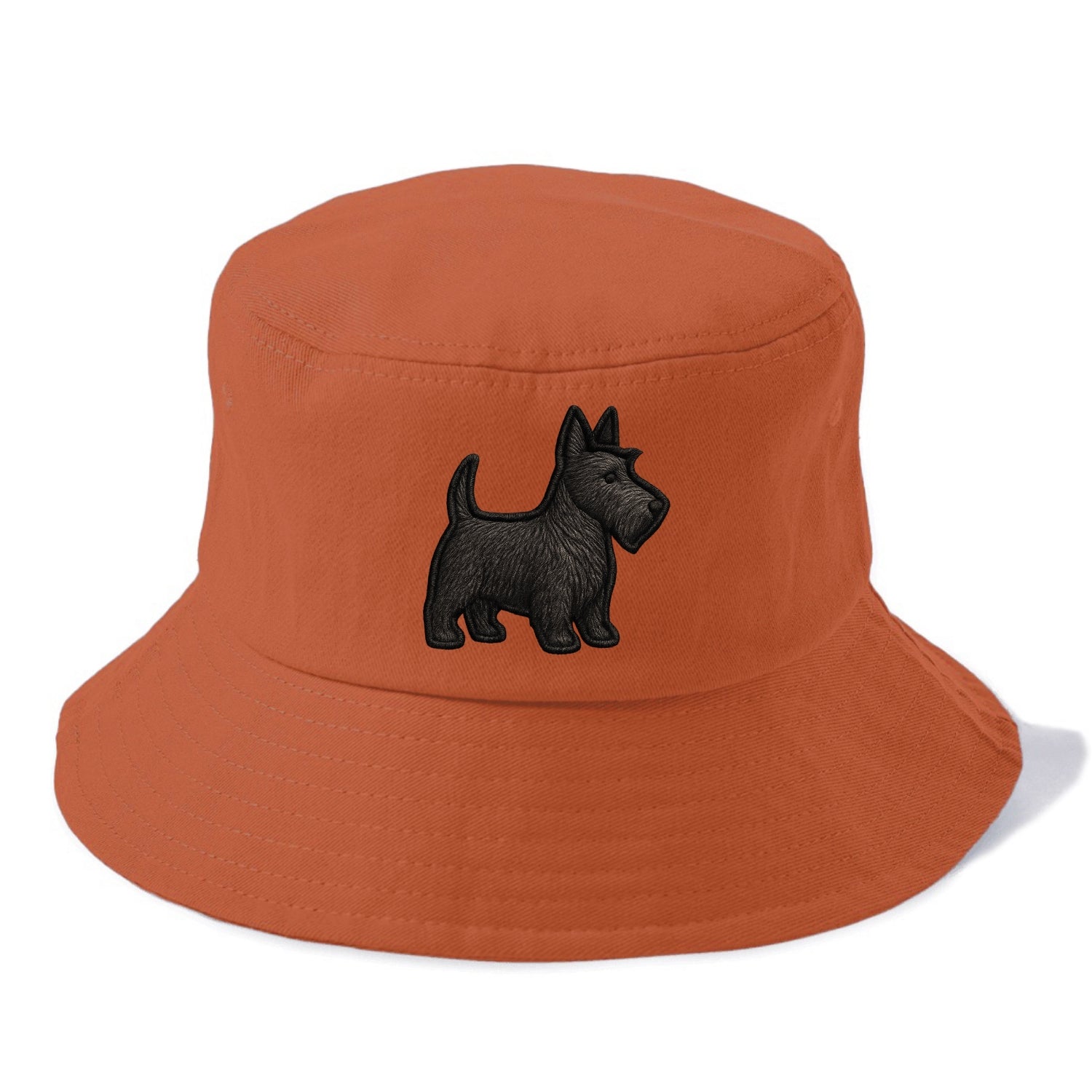 Scottish Terrier - Contemporary scottie - Bucket Hat - Red