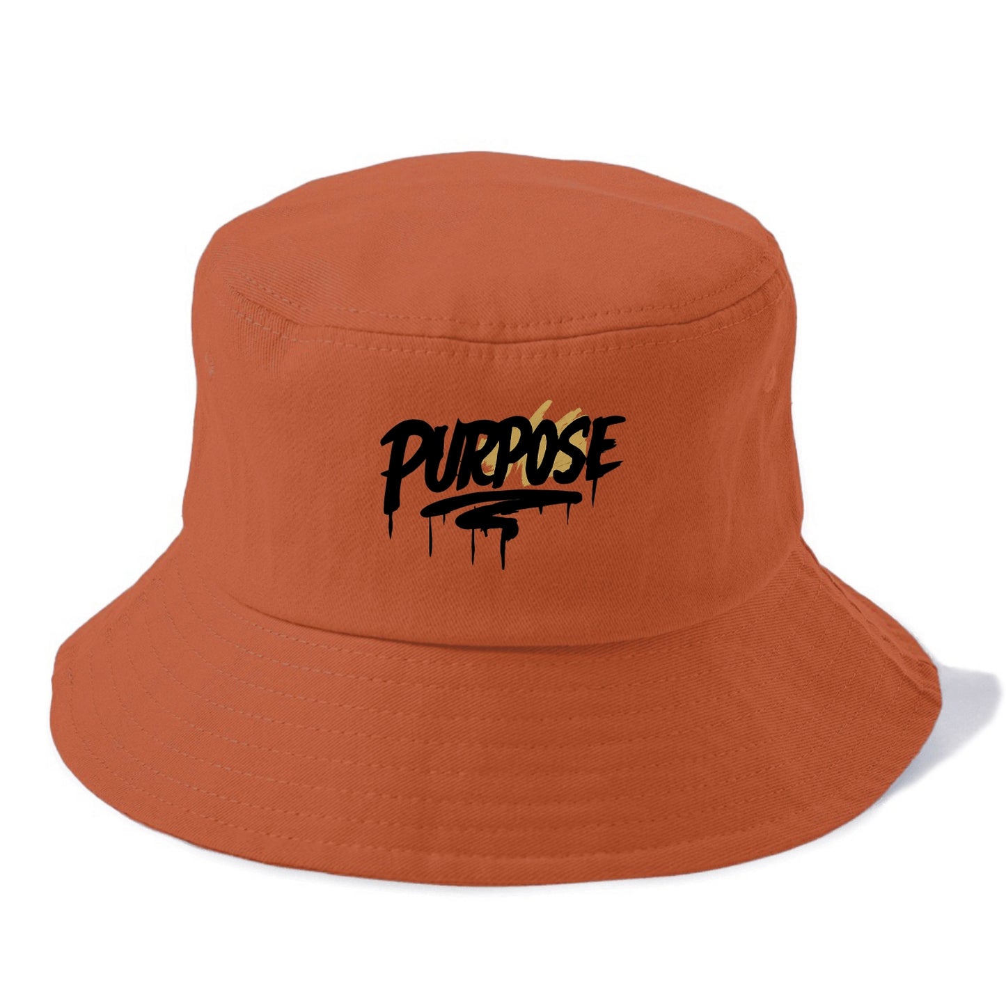 Bold typography design - "PURPOSE" - reason for being - Bucket Hat - Red