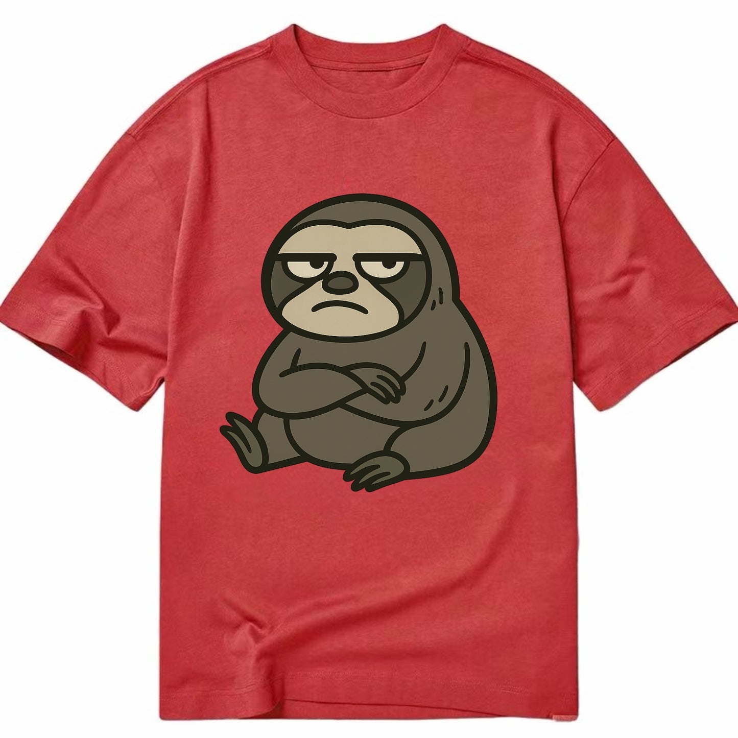 The Sloth Judging Silently - Classic T-shirt - Red
