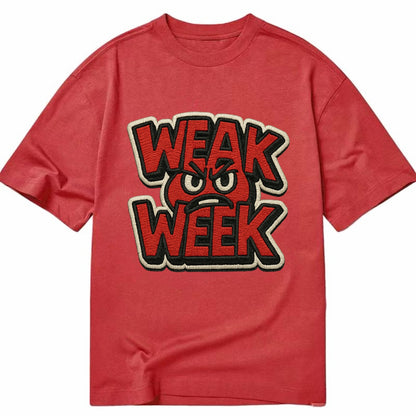 WEAK;WEEK WARRIOR Monday Blue Cap - Classic T-shirt - Red