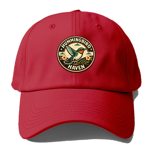 Hummingbird Sanctuary Emblem - Baseball Cap