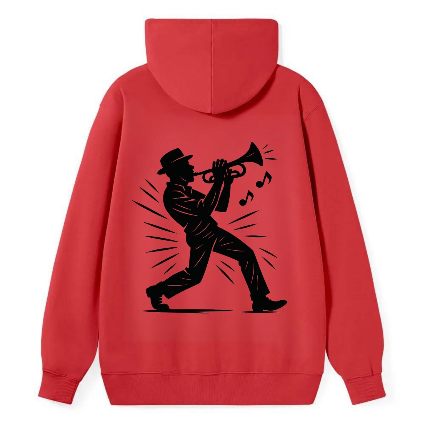New Orleans jazz musician street corner - Classic Pullover Hoodie - Red