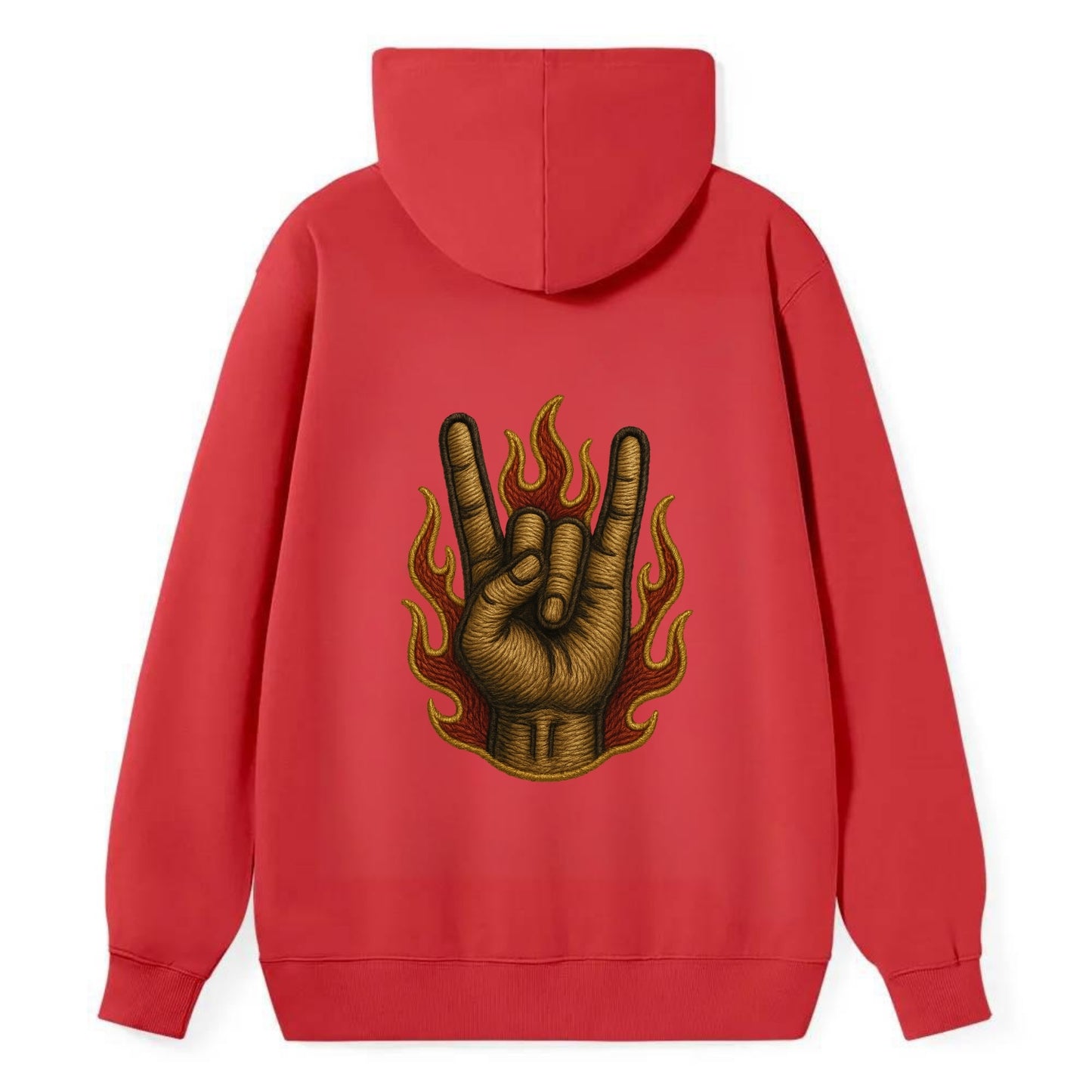 Devil Horns  - Classic Pullover Hoodie - Red