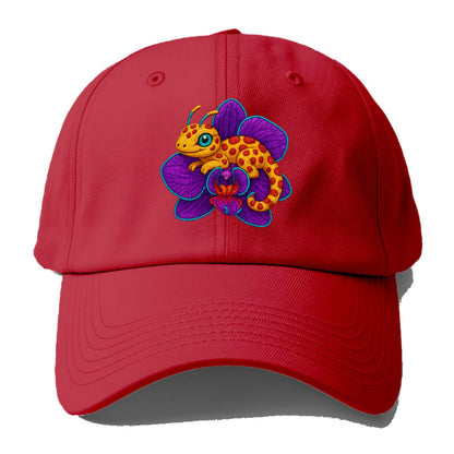 Leopard Orchid - Baseball Cap - Red