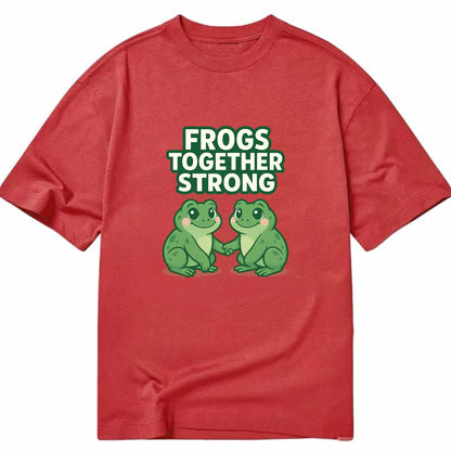 Frogs Together Strong 2 - Classic T-shirt - Red