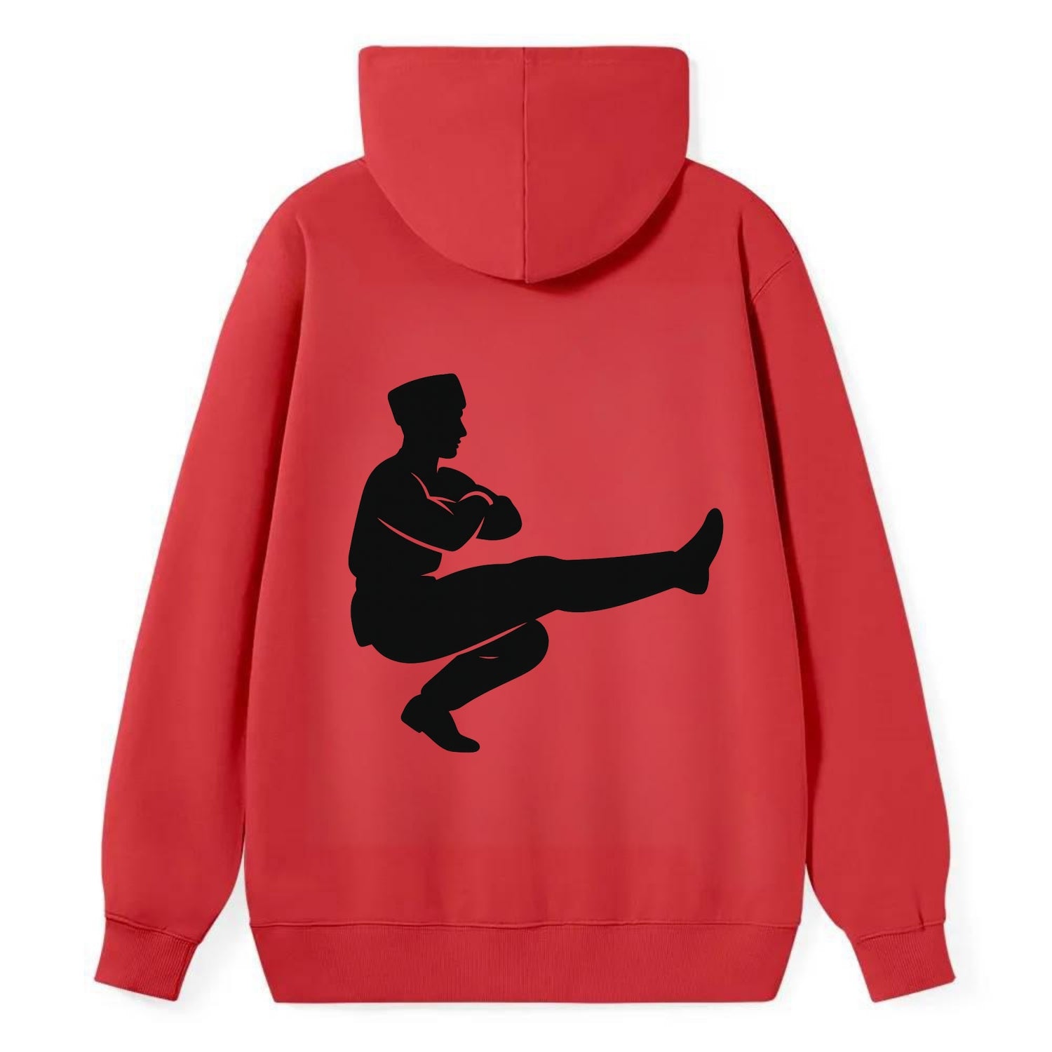 Russian Cossack dancer squat kick - Classic Pullover Hoodie - Red