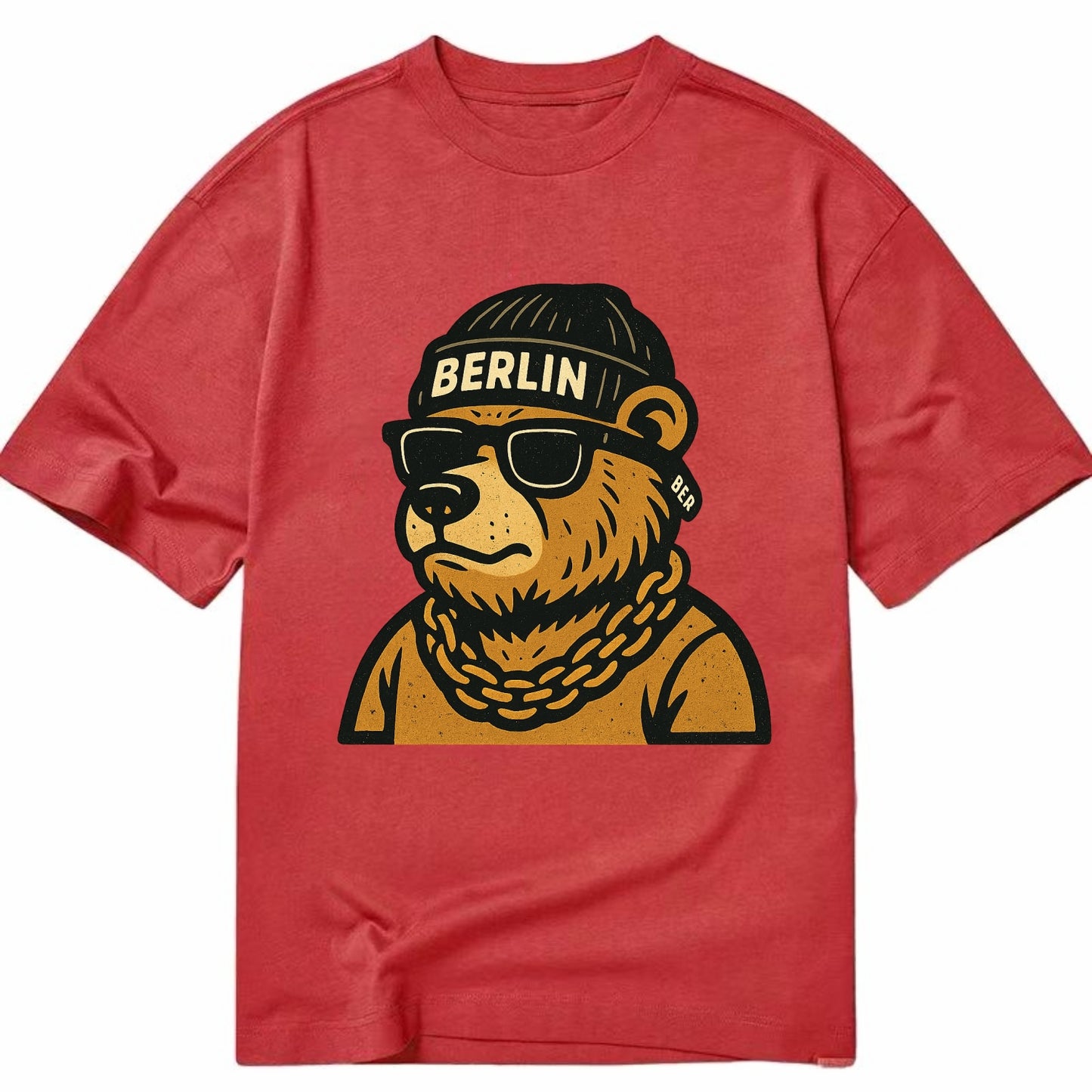 Berlin Bear - Classic T-shirt - Red