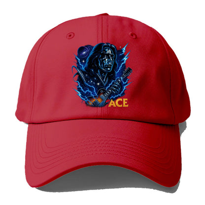 Cosmic Chrome Portrait - Baseball Cap - Red