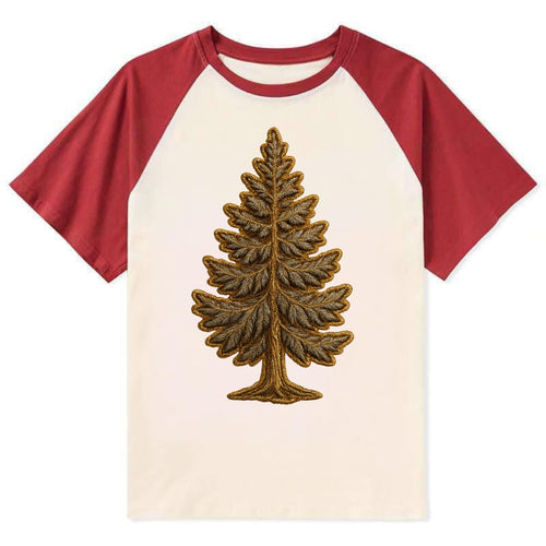 Pine Tree  - Contrast Raglan T-shirt