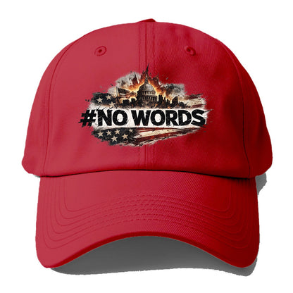 No Words! - Baseball Cap - Red