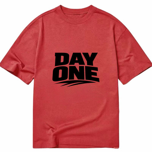 Bold typography design - DAY ONE - original friend, from the start - Classic T-shirt