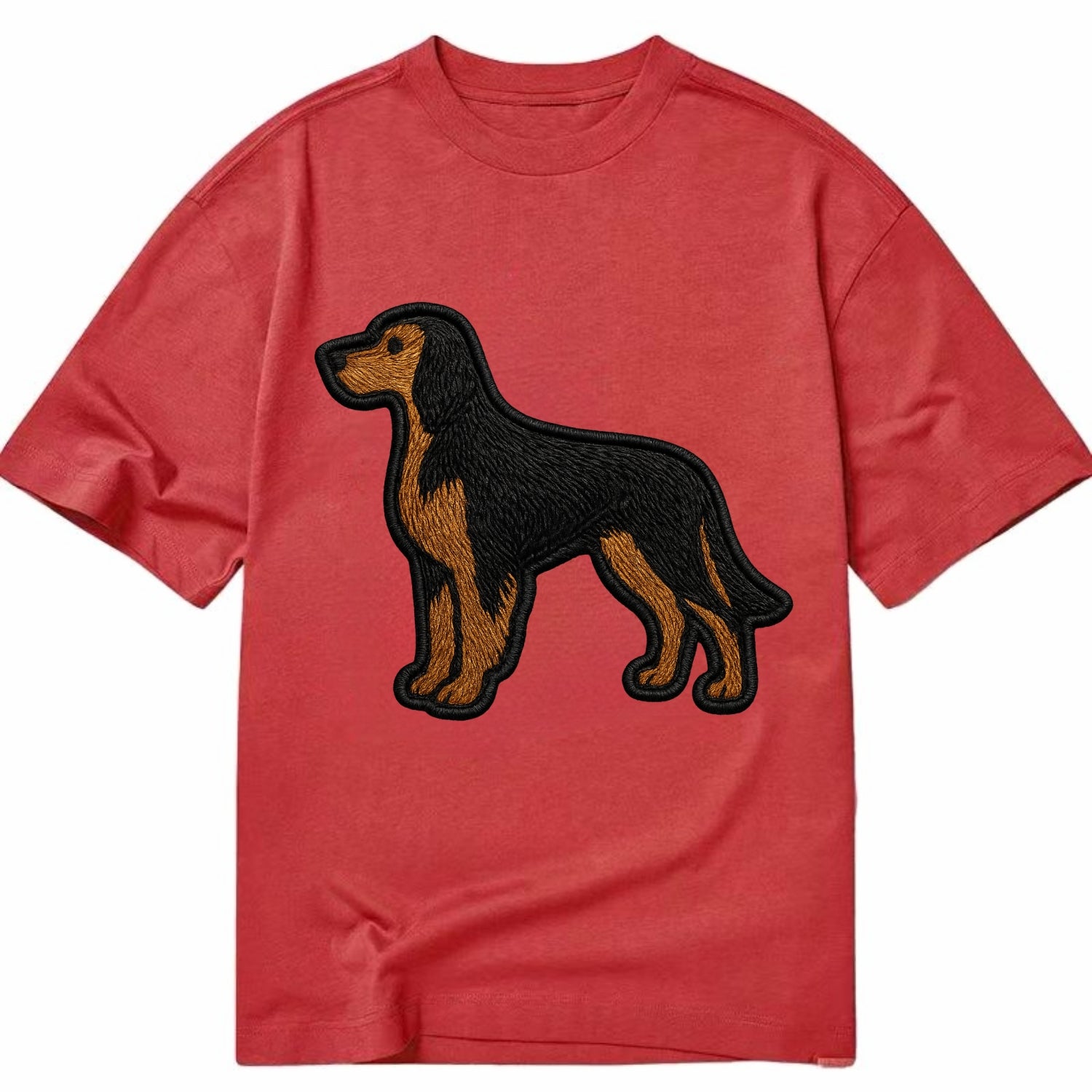 Gordon Setter - Modern setter silhouette - Classic T-shirt - Red