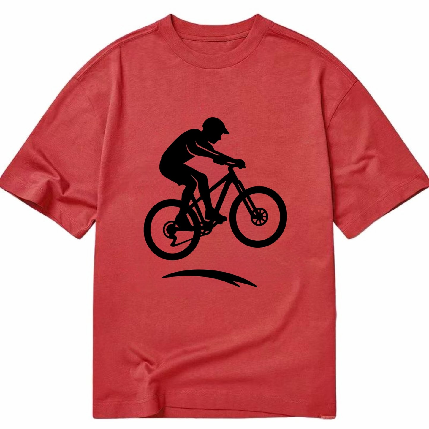 Mountain biker catching air - Classic T-shirt - Red