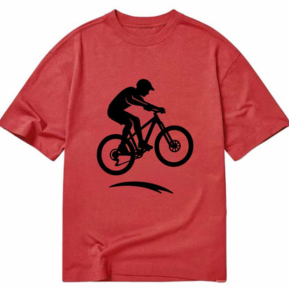 Mountain biker catching air - Classic T-shirt - Red