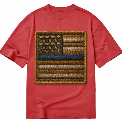 Thin Blue Line  - Classic T-shirt - Red