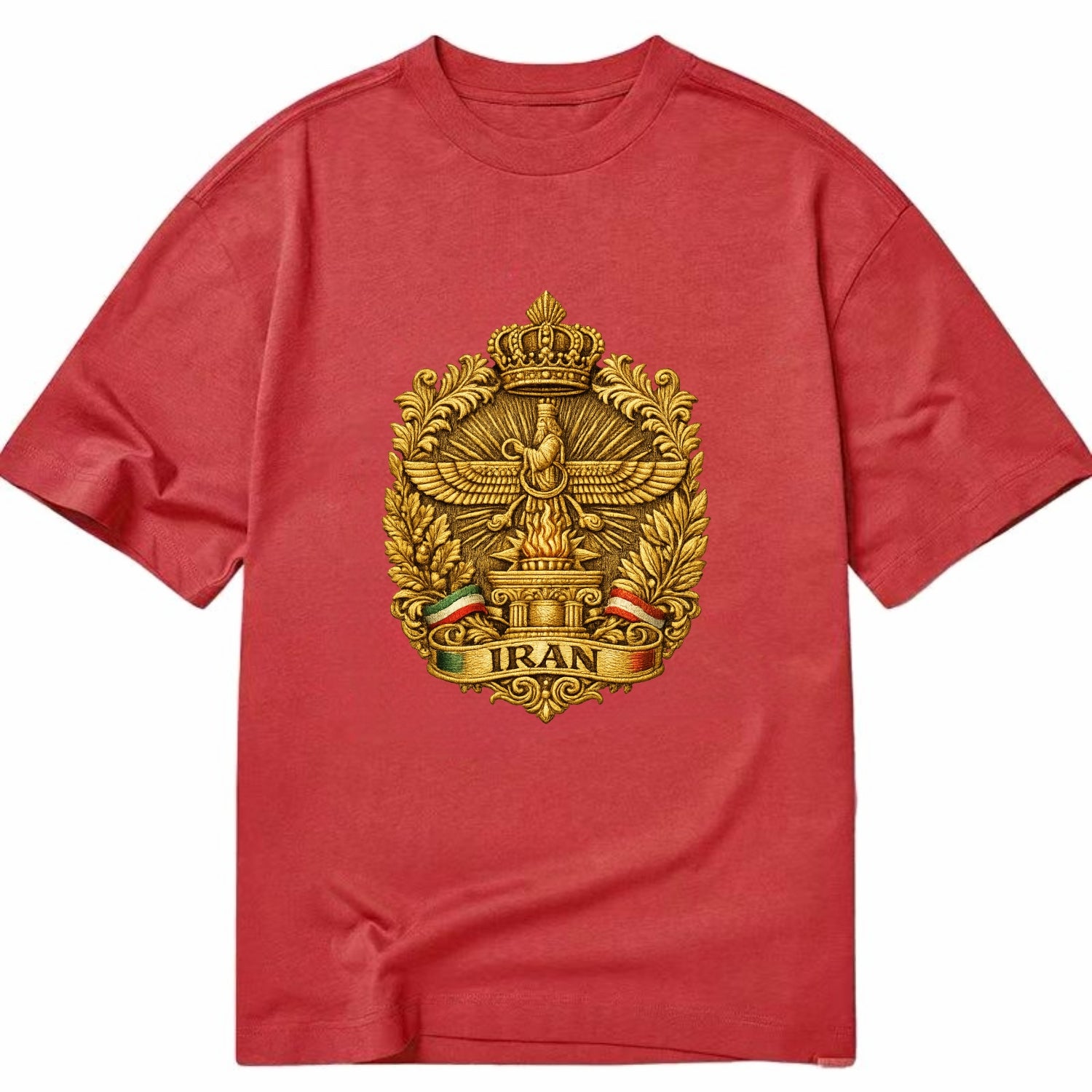 Iran Fire Temple Emblem - Classic T-shirt - Red