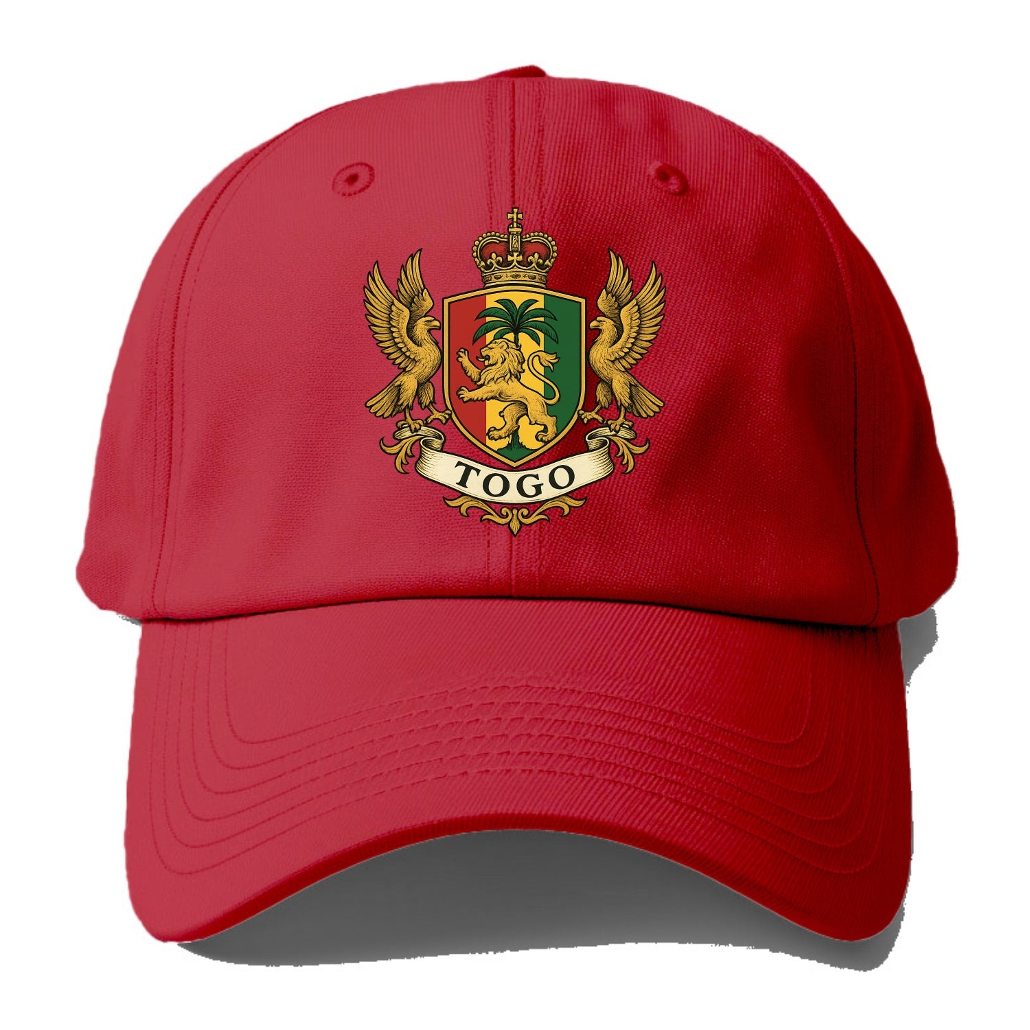 Togo Heritage Badge  - Baseball Cap - Red