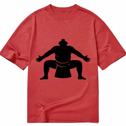 Japanese sumo wrestler ceremonial stance - Classic T-shirt - Red