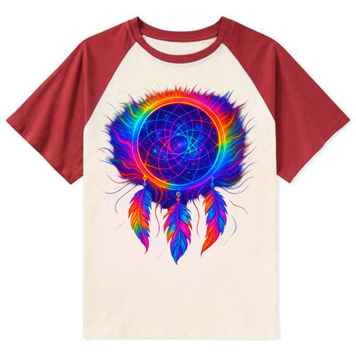 Dream Catcher Universe - Cosmic dreamcat - Contrast Raglan T-shirt