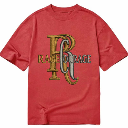 RAGE;COURAGE MODE Warrior Green Hat - Classic T-shirt - Red