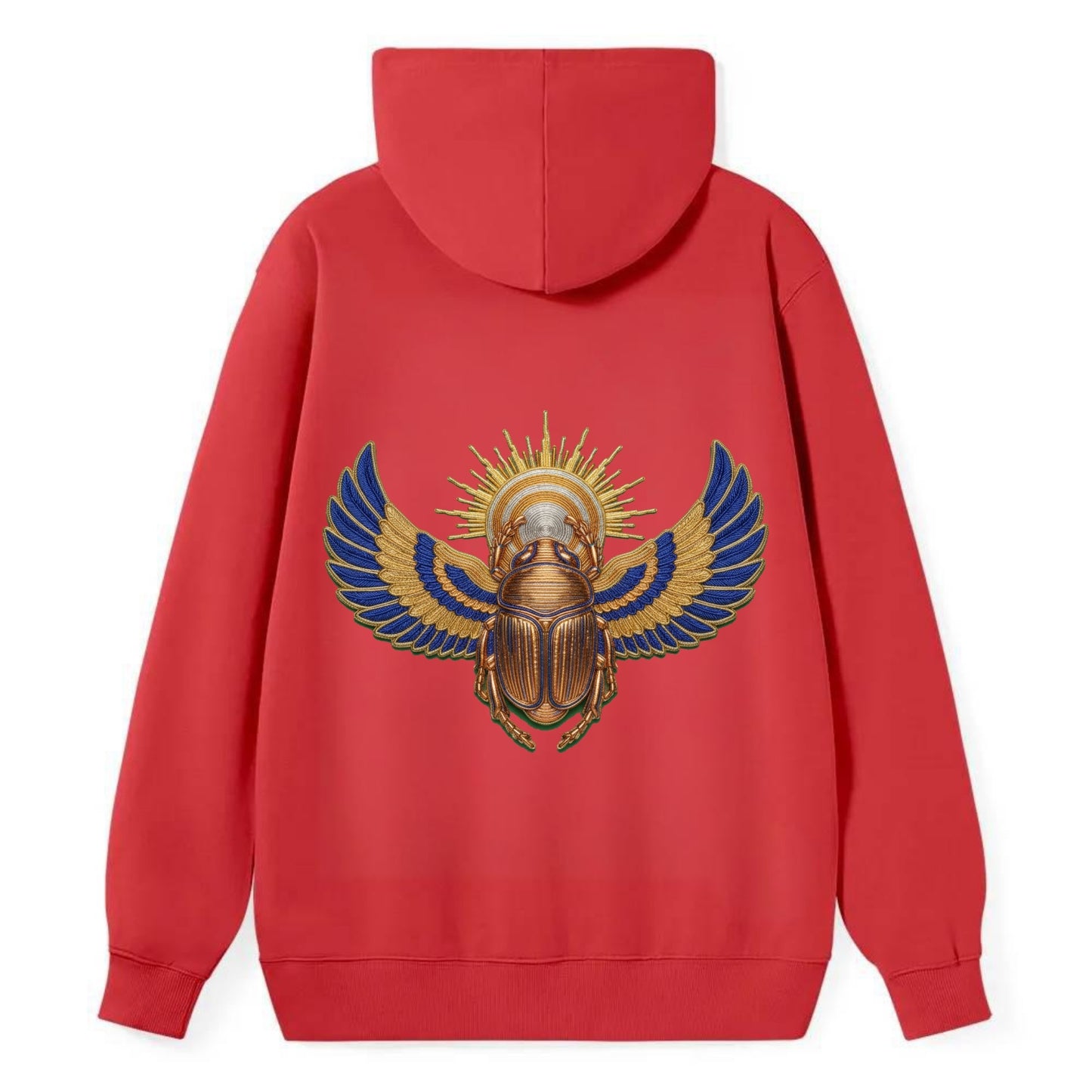 Winged Scarab - Classic Pullover Hoodie - Red
